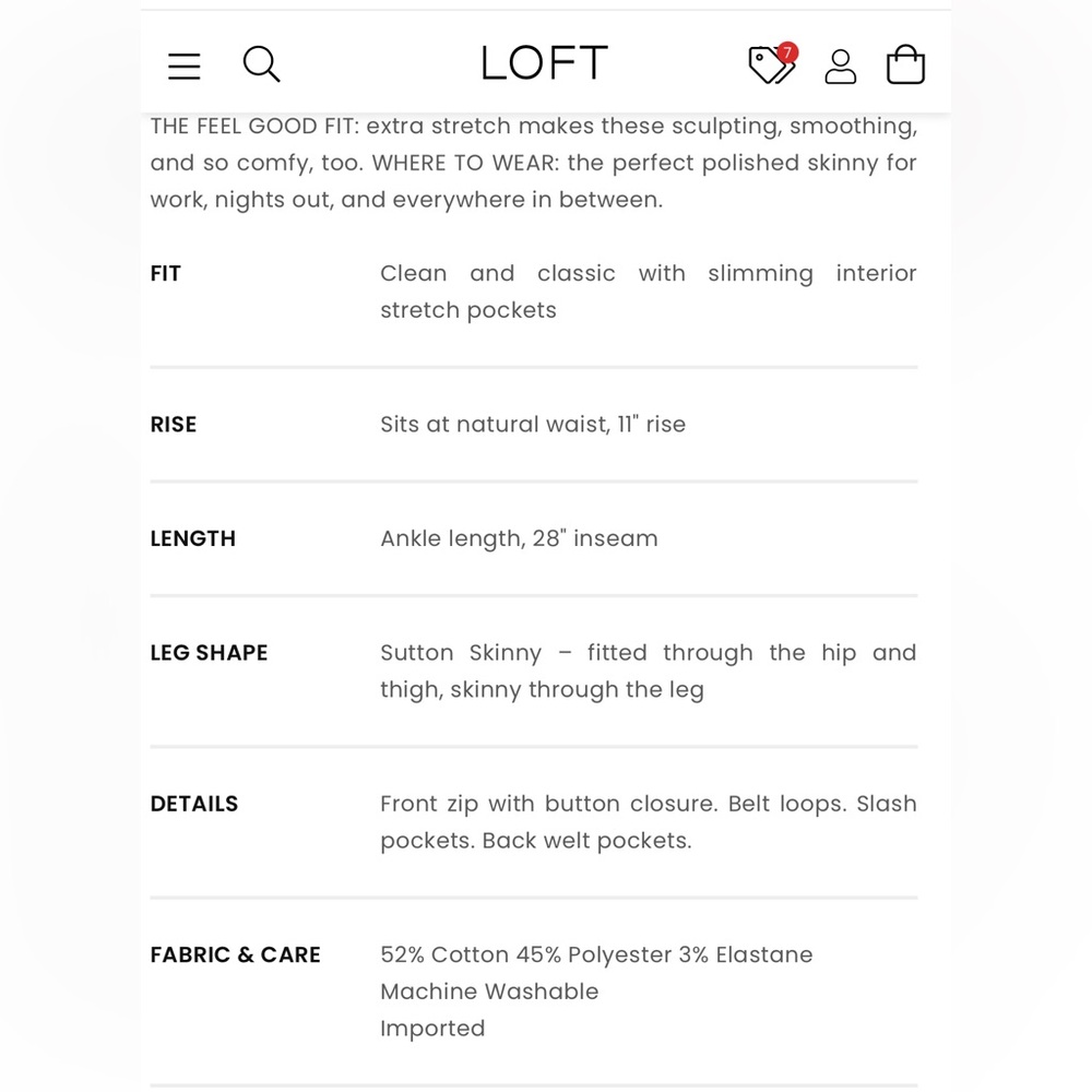 Loft pants - Picture 5 of 9